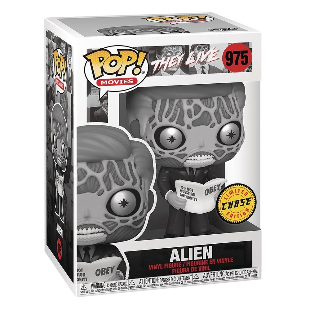 Funko Pop They Live Alien Black & White Limited Edition Chase Vinyl Figure 975